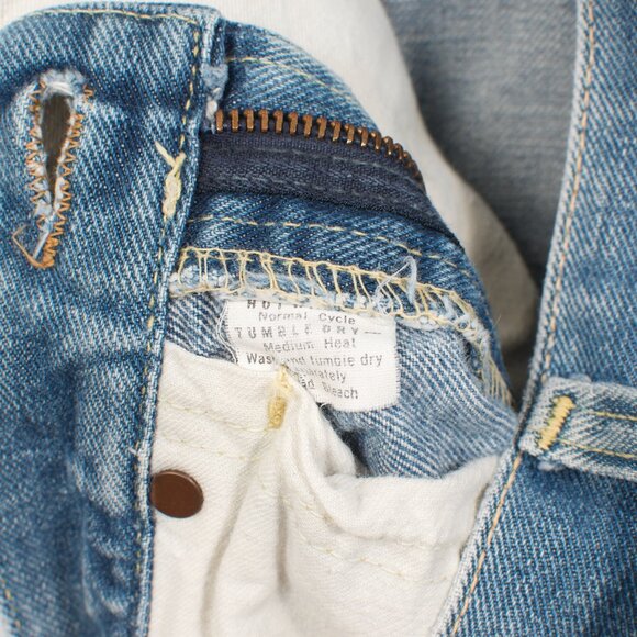 Vintage Lee Women's Rider Jeans 34x28 Blue Boot Cut Flare 100% Cotton - Picture 8 of 10